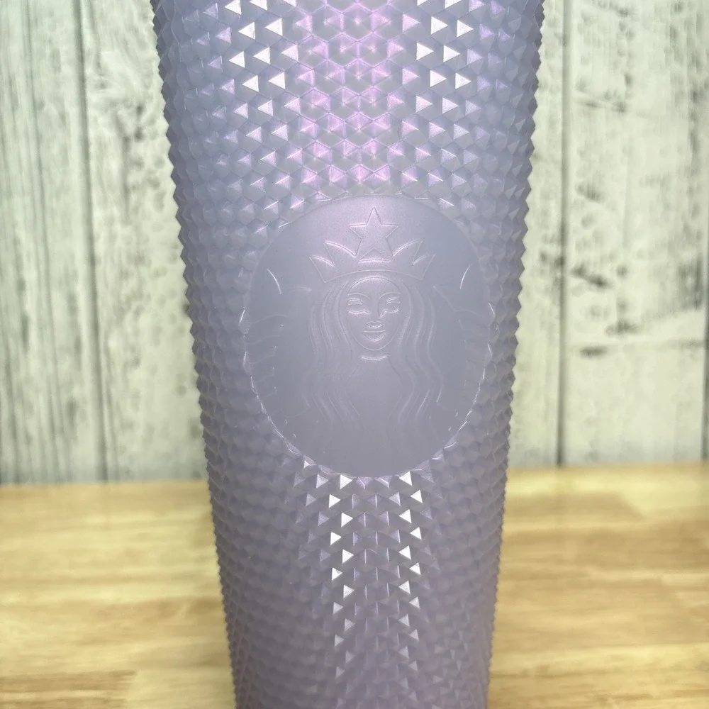 Starbucks Cup Tumbler Winter Holiday Icy Lilac Studded 24oz Venti
